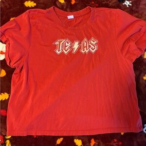 PINK Victoria's Secret Red Texas Short Sleeve Tee